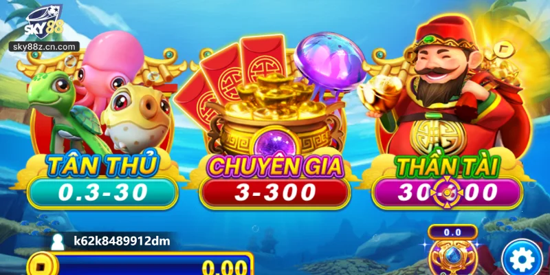 Không gian đại dượng đậm chất may mắn bắn cá Thần Tài